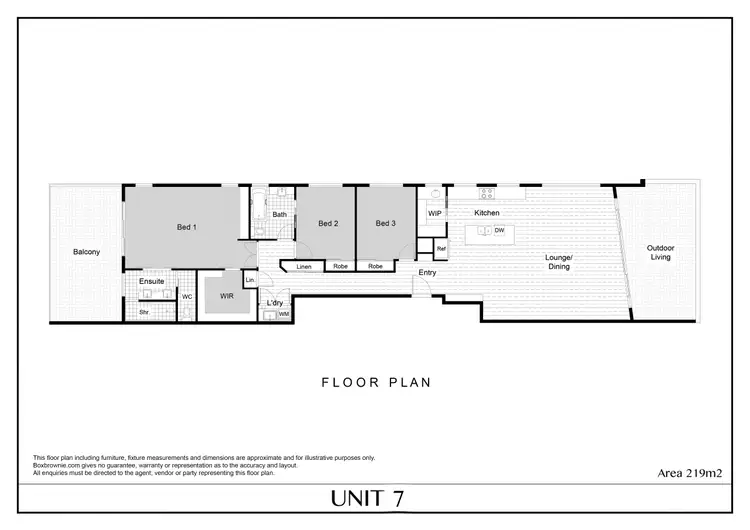 Floorplan of Homely townhouse listing, 7/7 Colburn Avenue, Victoria Point QLD 4165