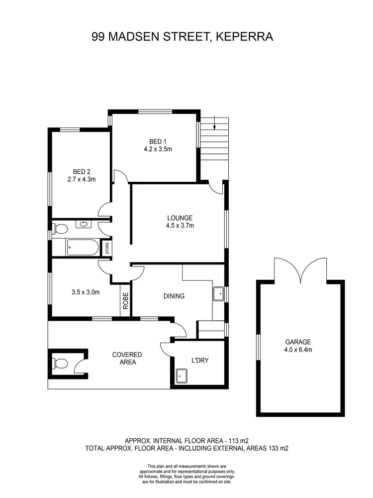 Floorplan of Homely house listing, 99 Madsen Street, Keperra QLD 4054