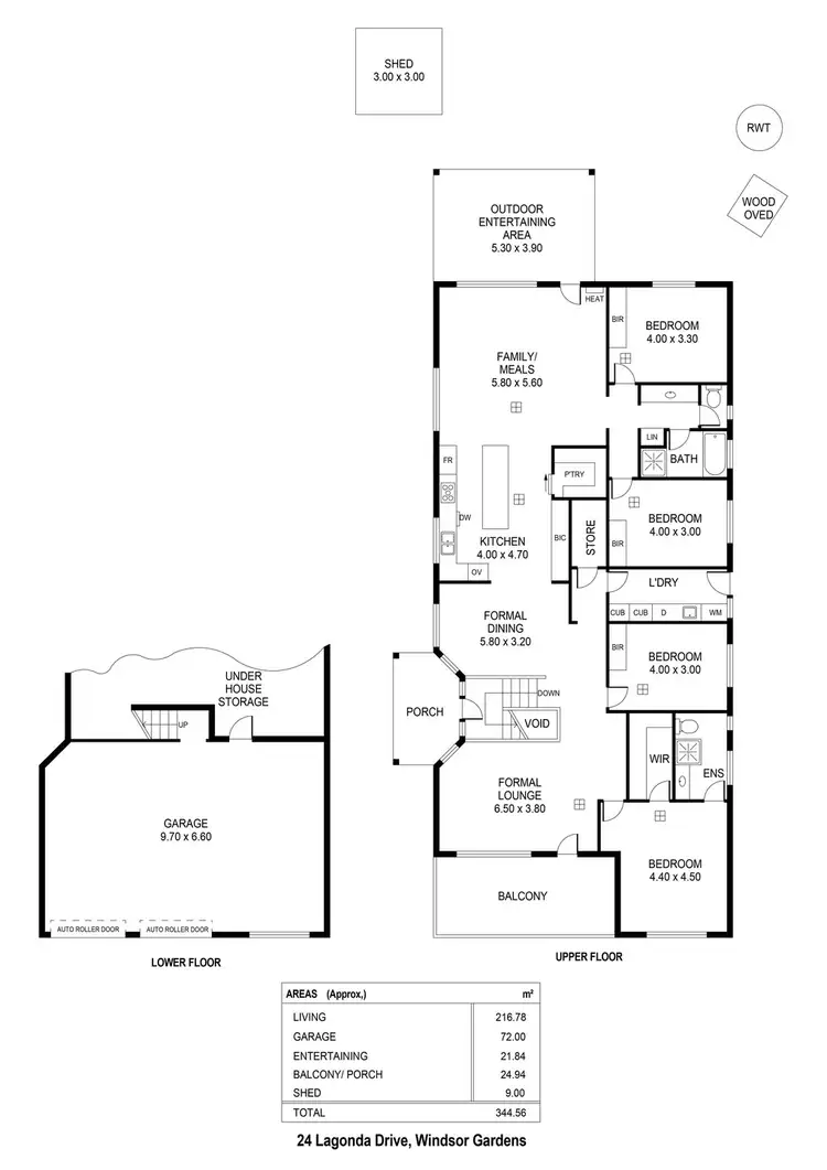 Floorplan of Homely house listing, 24 Lagonda Drive, Windsor Gardens SA 5087