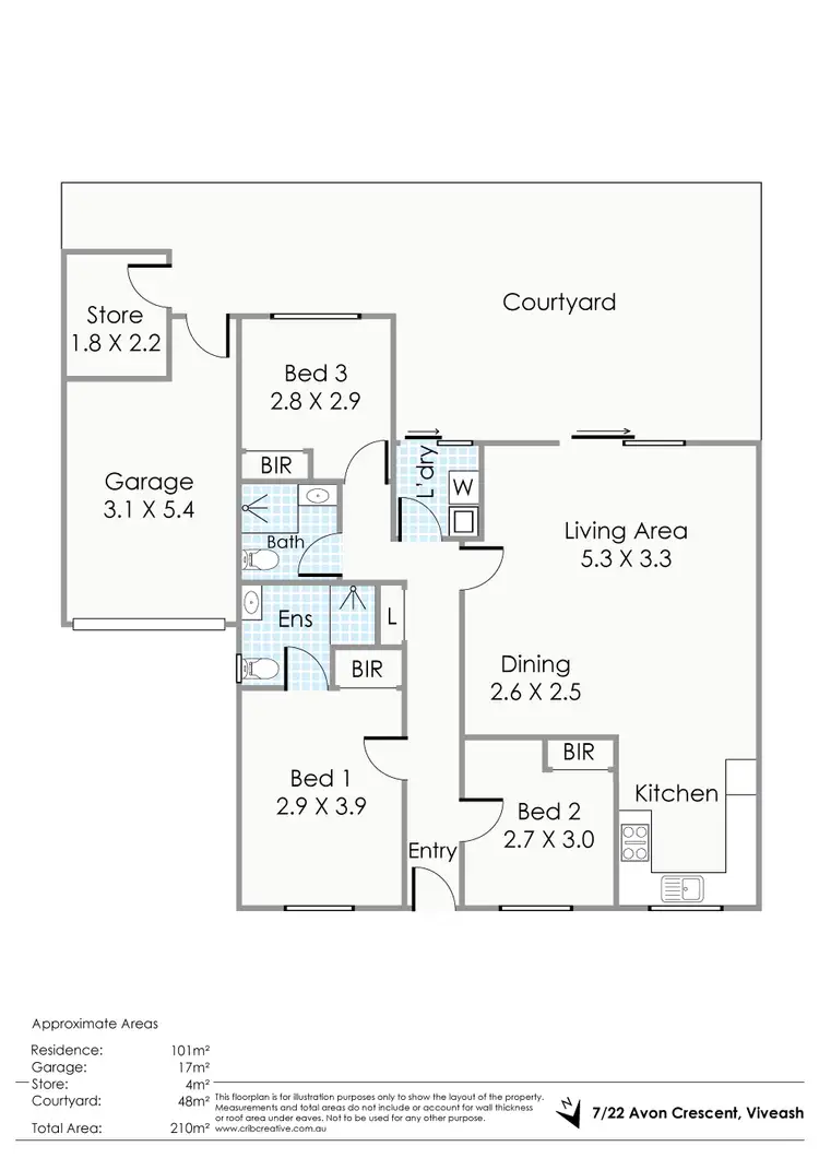 Floorplan of Homely house listing, 7/22 Avon Crescent, Viveash WA 6056