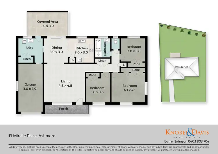 Floorplan of Homely house listing, 13 Miralie Place, Ashmore QLD 4214