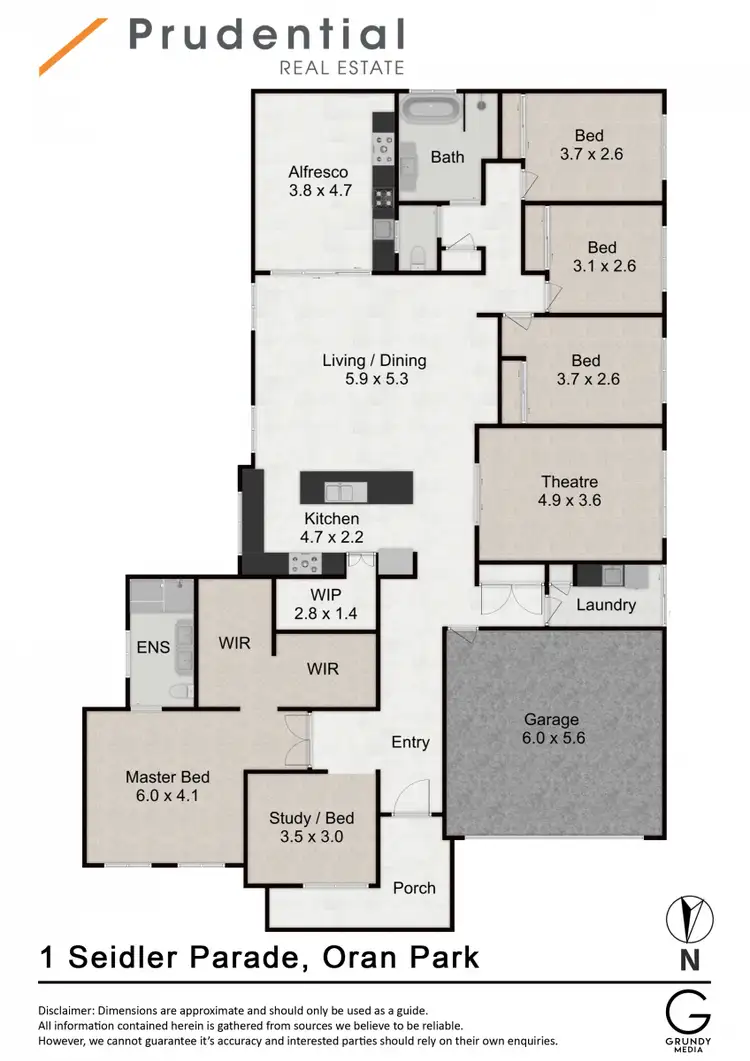 Floorplan of Homely house listing, 1 Seidler Parade, Oran Park NSW 2570