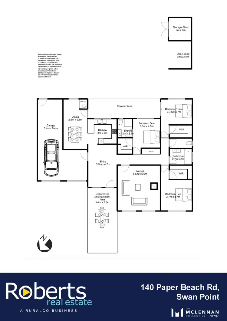 Floorplan of Homely house listing, 140 Paper Beach Road, Swan Point TAS 7275