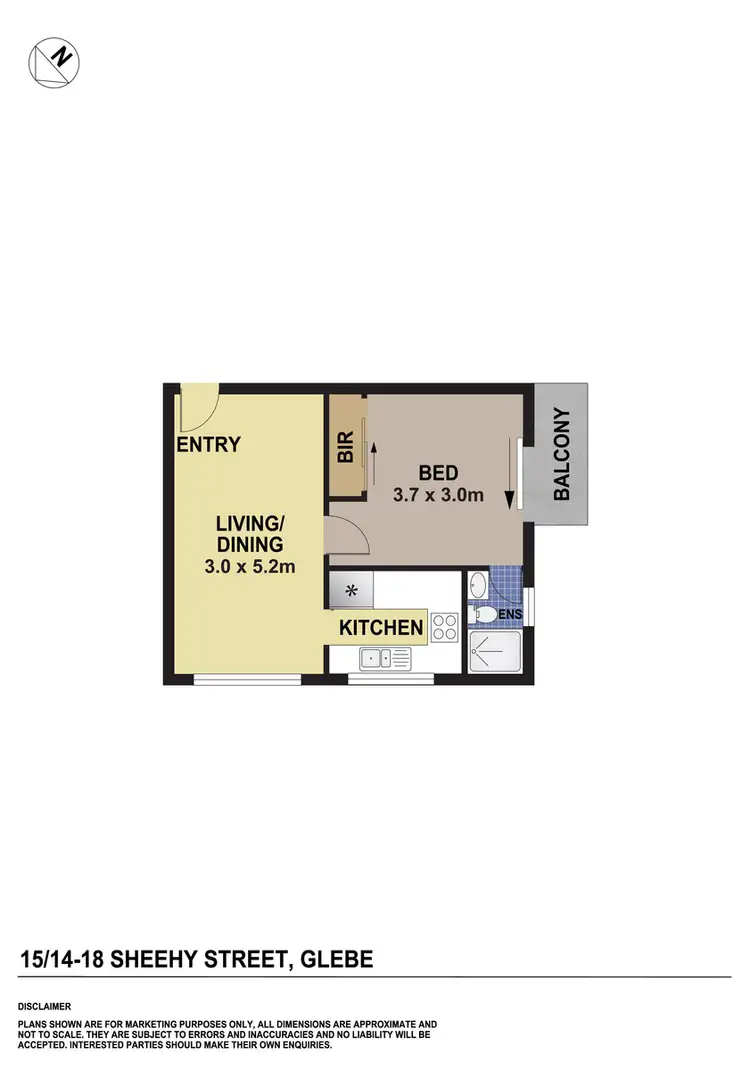 Floorplan of Homely apartment listing, 15/14-18 Sheehy Street, Glebe NSW 2037