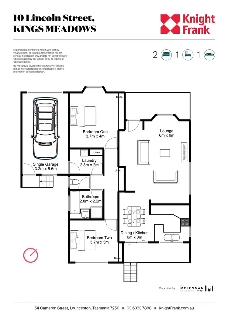 Floorplan of Homely house listing, 10 Lincoln Street, Kings Meadows TAS 7249