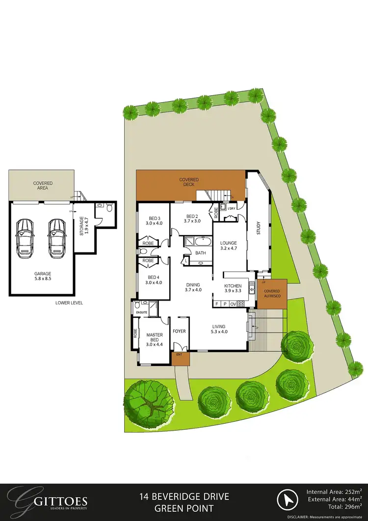 Floorplan of Homely house listing, 14 Beveridge Drive, Green Point NSW 2251