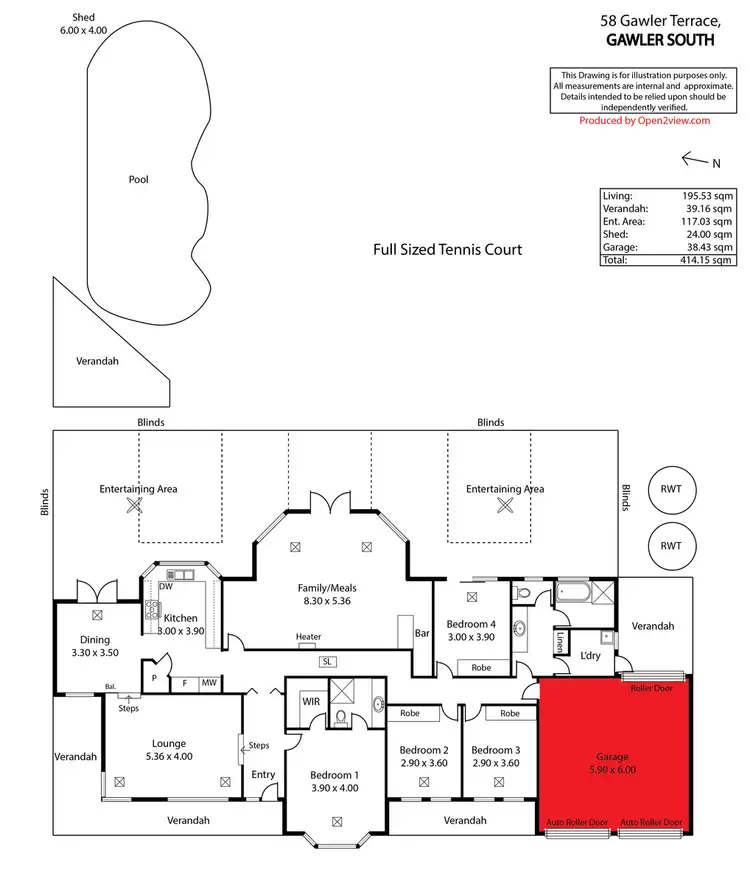 Floorplan of Homely house listing, 58 Gawler Terrace, Gawler South SA 5118