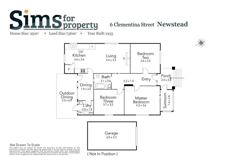Floorplan of Homely house listing, 6 Clementina Street, Newstead TAS 7250