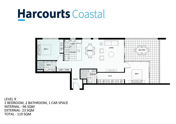 Floorplan of Homely apartment listing, 28/31 Queensland Avenue, Broadbeach QLD 4218