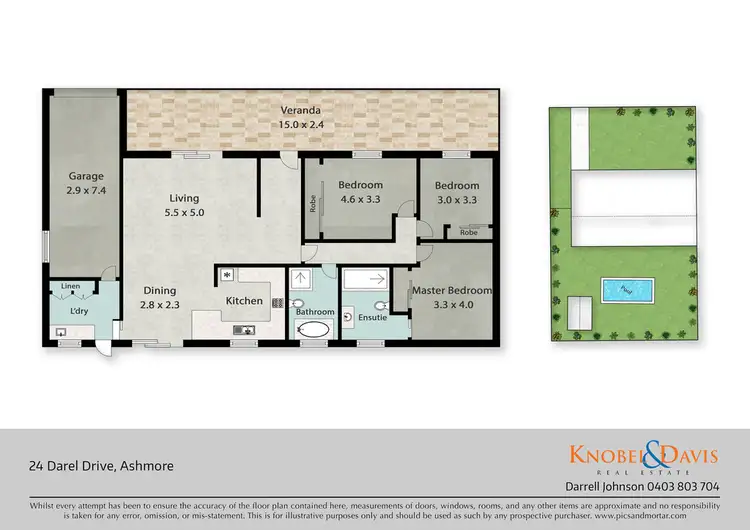 Floorplan of Homely house listing, 24 Darel Drive, Ashmore QLD 4214