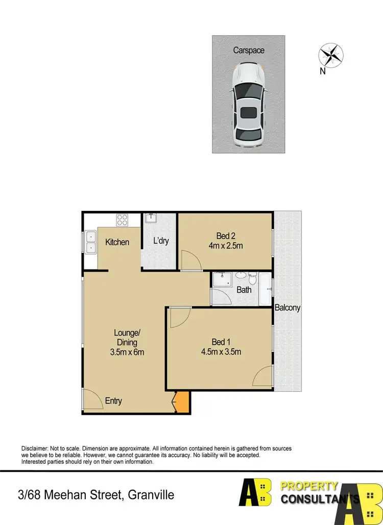 Floorplan of Homely unit listing, 3/68 Meehan Street, Granville NSW 2142