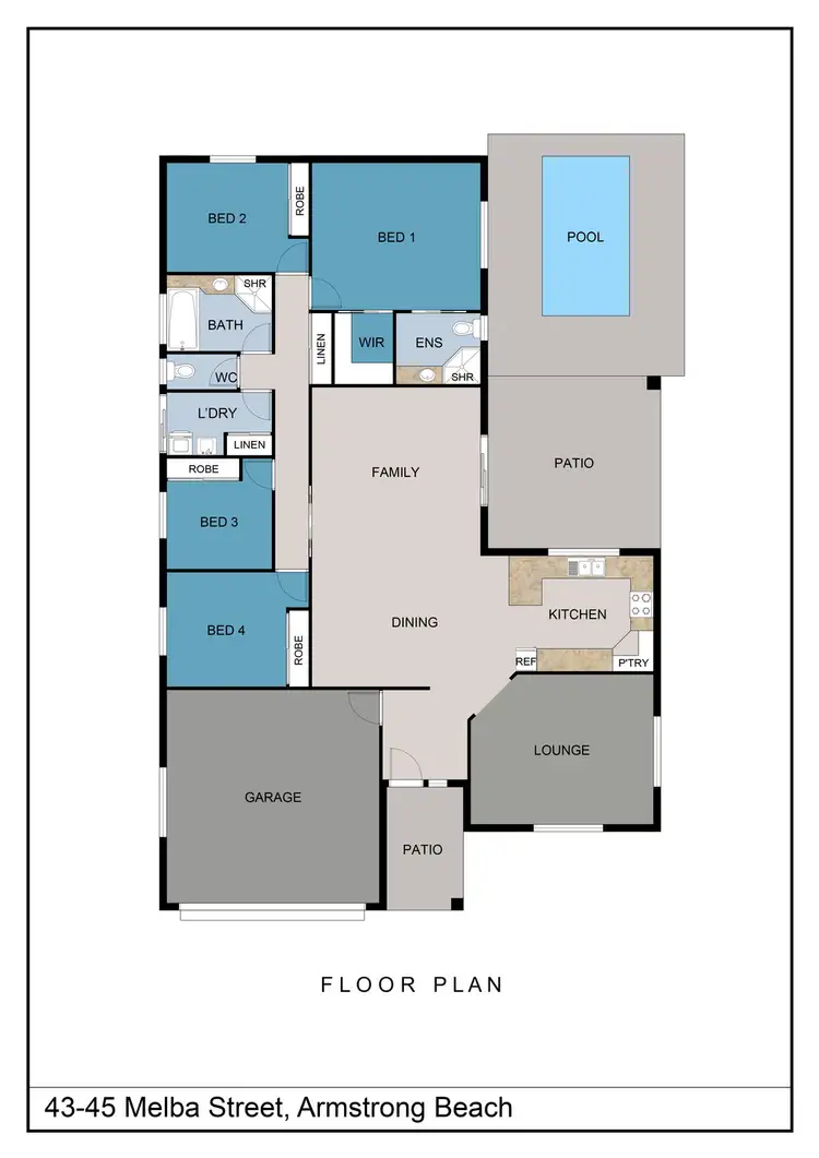 Floorplan of Homely house listing, 43 Melba Street, Armstrong Beach QLD 4737