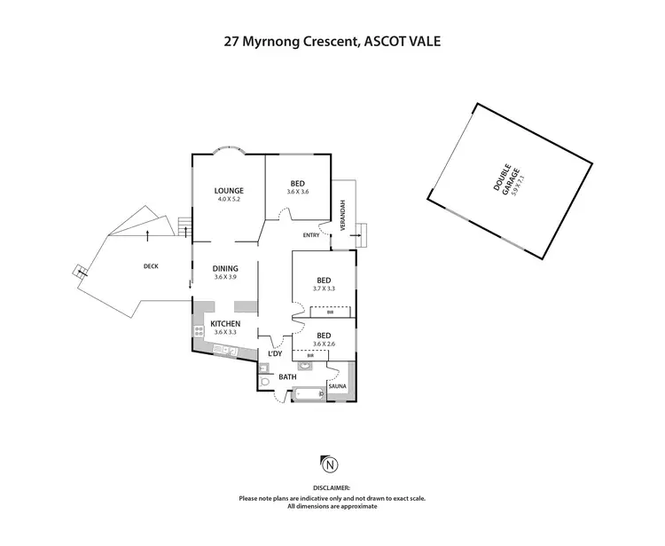 Floorplan of Homely house listing, 27 Myrnong Crescent, Ascot Vale VIC 3032