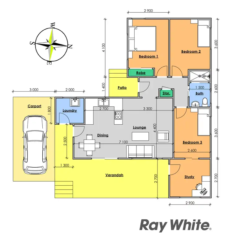 Floorplan of Homely house listing, 13 Moon Street, Wingham NSW 2429
