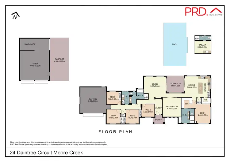 Floorplan of Homely house listing, 24 Daintree Circuit, Tamworth NSW 2340
