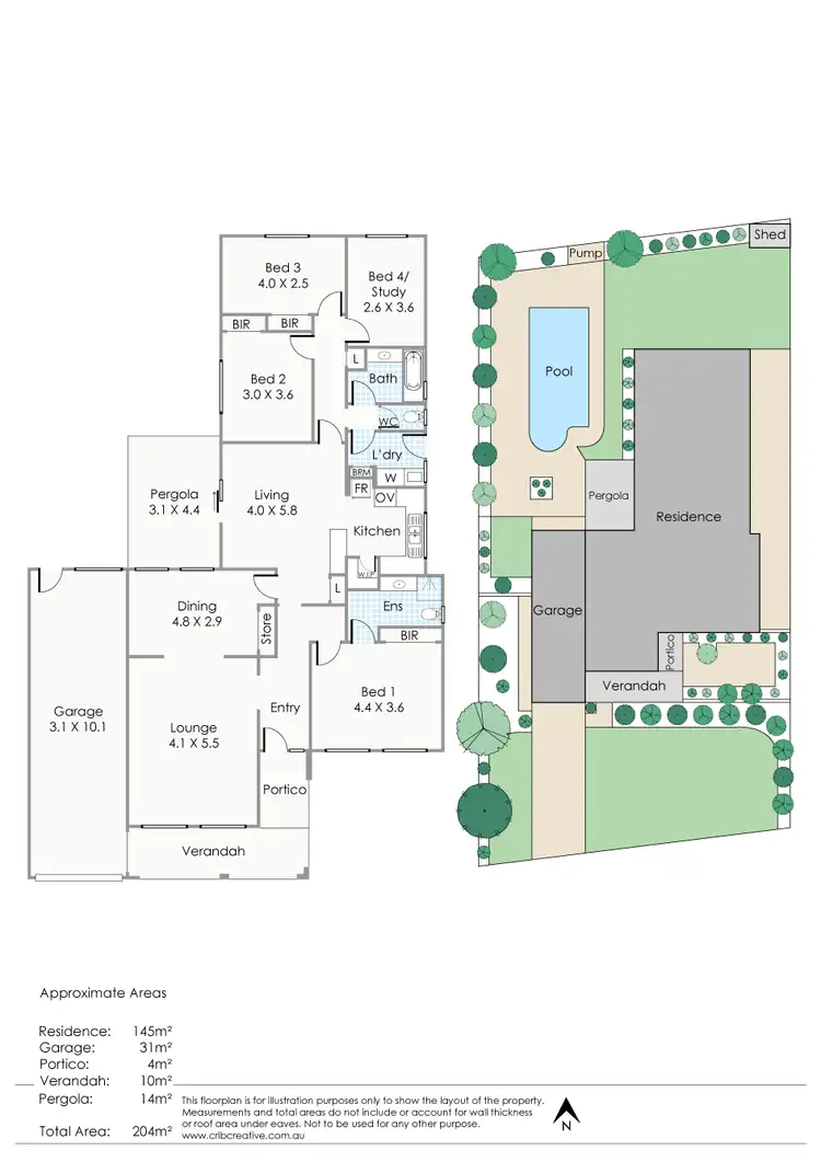 Floorplan of Homely house listing, 5 Bournemouth Crescent, Wembley Downs WA 6019