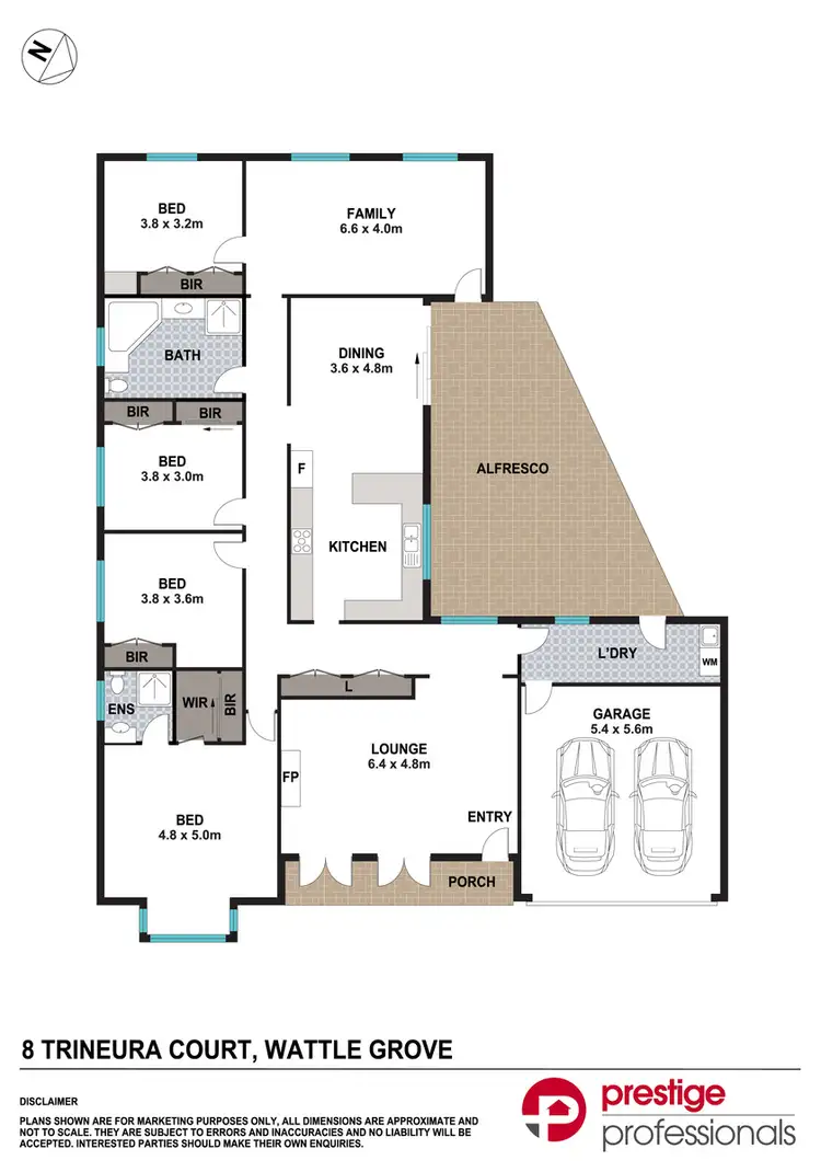 Floorplan of Homely house listing, 8 Trineura Court, Wattle Grove NSW 2173