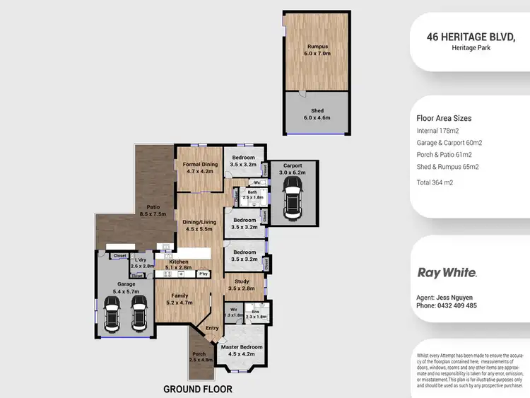 Floorplan of Homely house listing, 46 Heritage Boulevard, Heritage Park QLD 4118