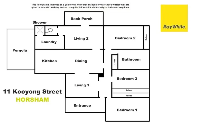Floorplan of Homely house listing, 11 Kooyong Street, Horsham VIC 3400