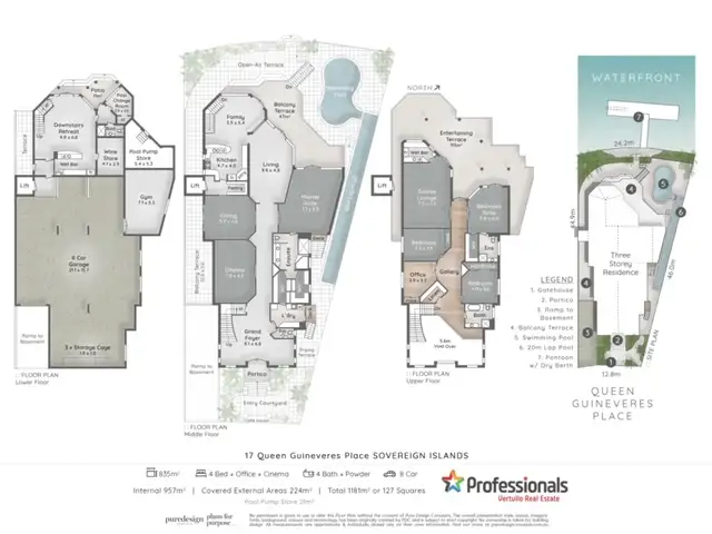 Floorplan of Homely house listing, 17 Queen Guineveres Place, Sovereign Islands QLD 4216
