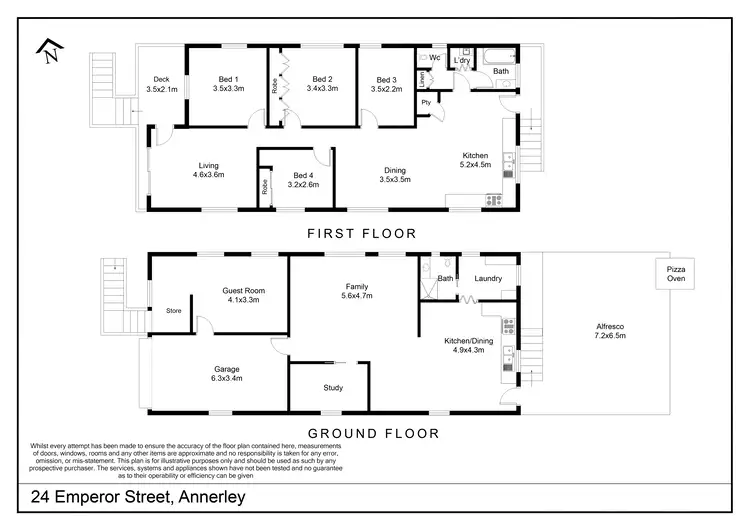 Floorplan of Homely house listing, 24 Emperor St, Annerley QLD 4103