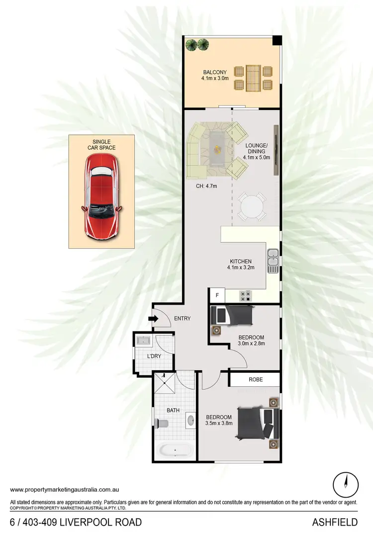 Floorplan of Homely unit listing, 6/403-409 Liverpool Road, Ashfield NSW 2131