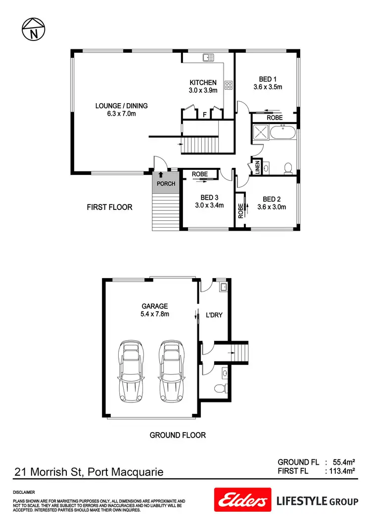 Floorplan of Homely house listing, 21 Morrish Street, Port Macquarie NSW 2444