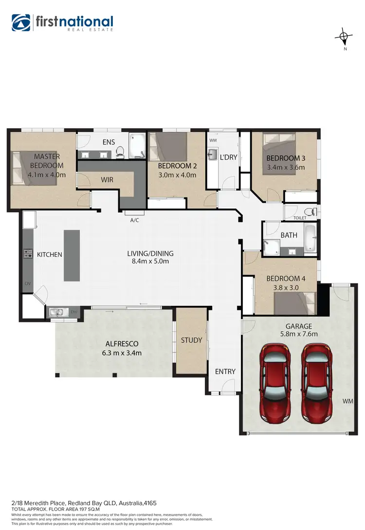 Floorplan of Homely house listing, 2/18 Meredith Place, Redland Bay QLD 4165