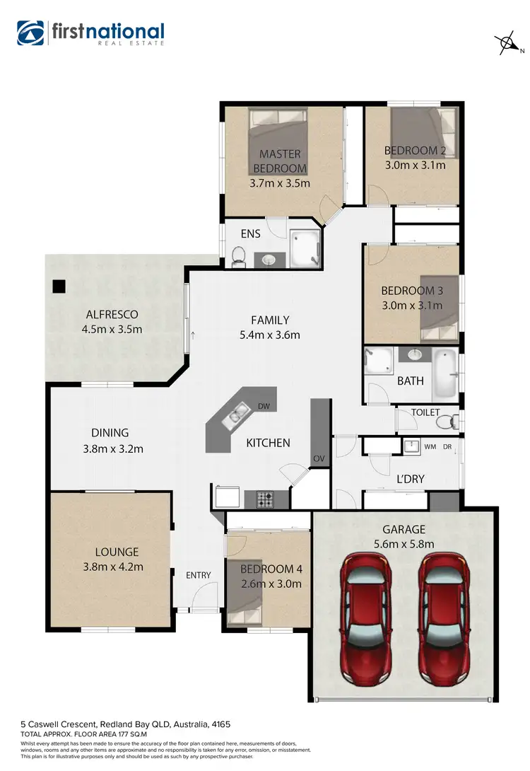 Floorplan of Homely house listing, 5 Caswell Crescent, Redland Bay QLD 4165