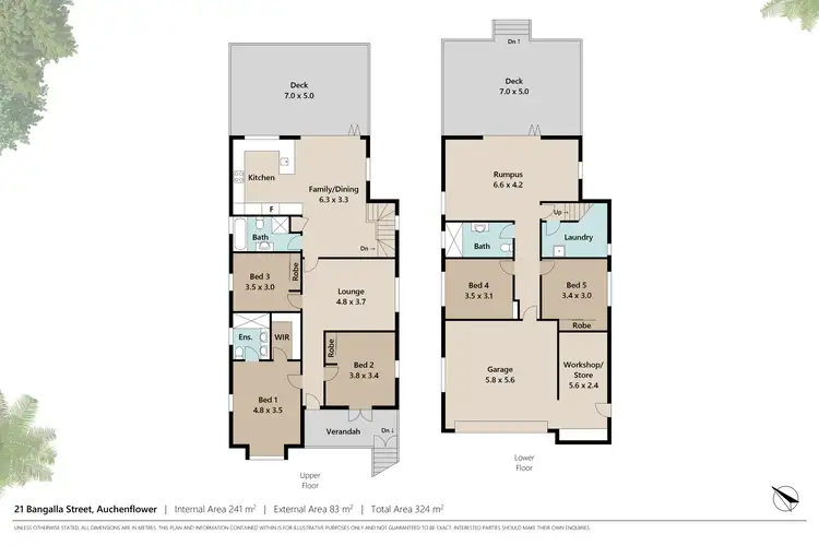 Floorplan of Homely house listing, 21 Bangalla Street, Auchenflower QLD 4066