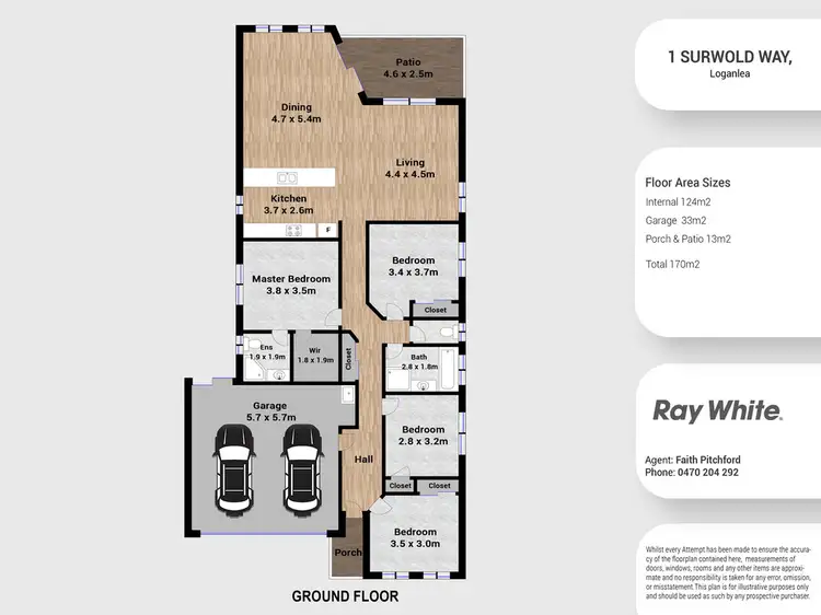 Floorplan of Homely house listing, 1 Surwold Way, Loganlea QLD 4131
