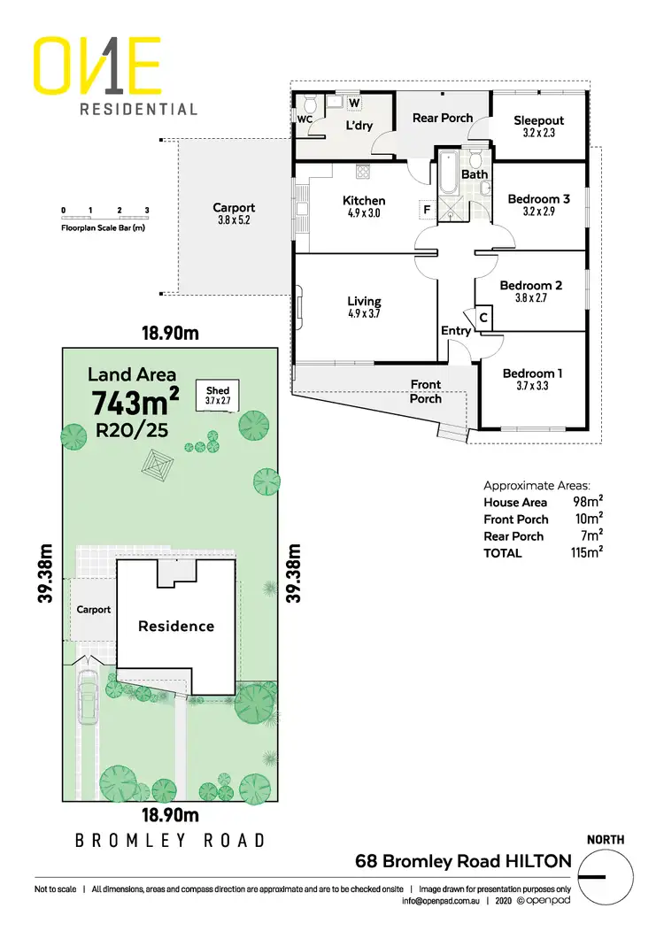 Floorplan of Homely house listing, 68 Bromley Road, Hilton WA 6163