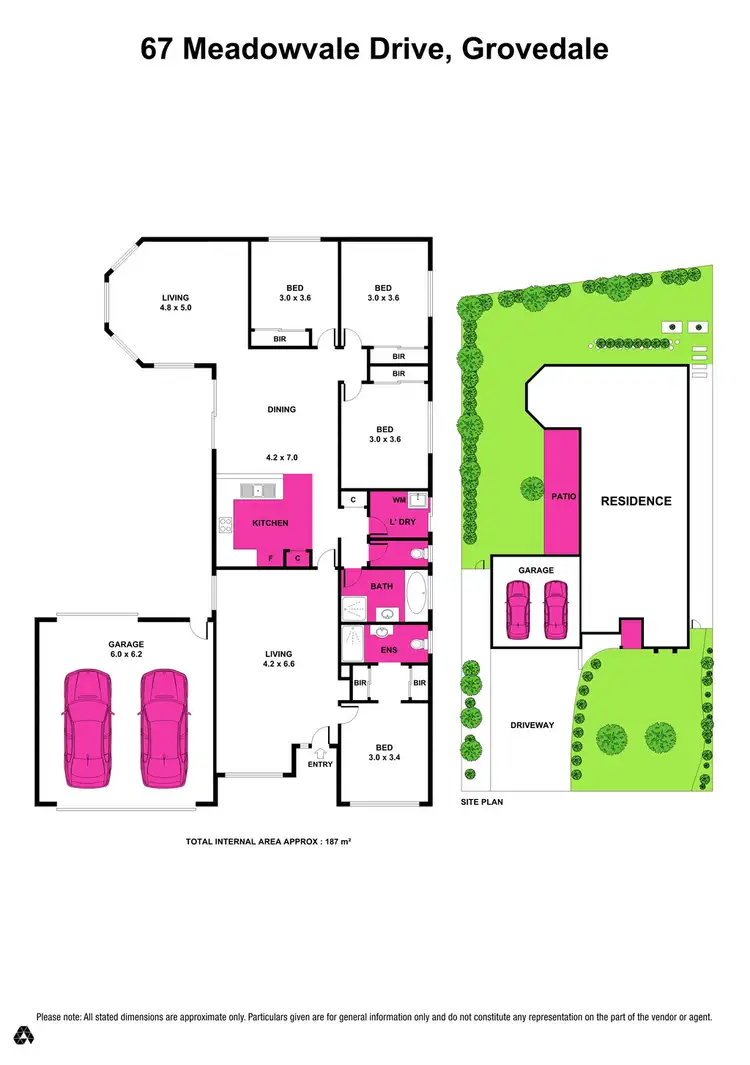 Floorplan of Homely house listing, 67 Meadowvale Drive, Grovedale VIC 3216