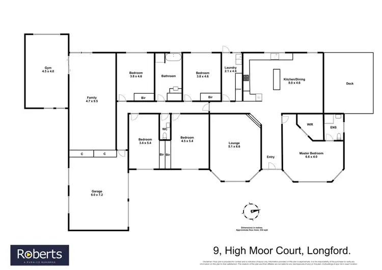 Floorplan of Homely house listing, 9 High Moor Court, Longford TAS 7301