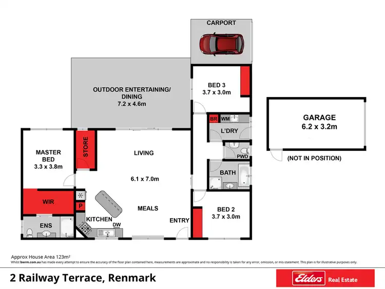 Floorplan of Homely house listing, 2 Railway Terrace, Renmark SA 5341