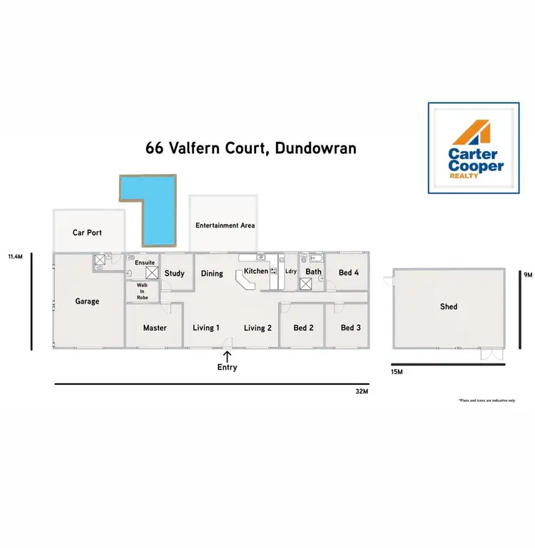 Floorplan of Homely house listing, 66 Valfern Court, Dundowran QLD 4655