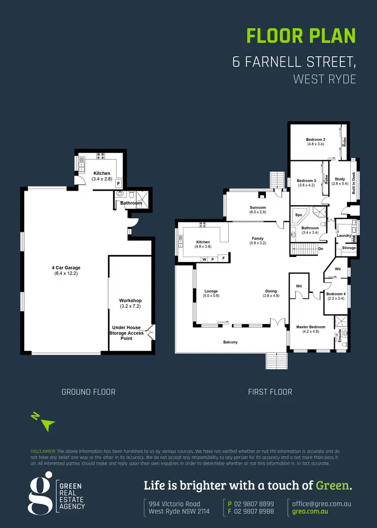 Floorplan of Homely house listing, 6 Farnell Street, West Ryde NSW 2114