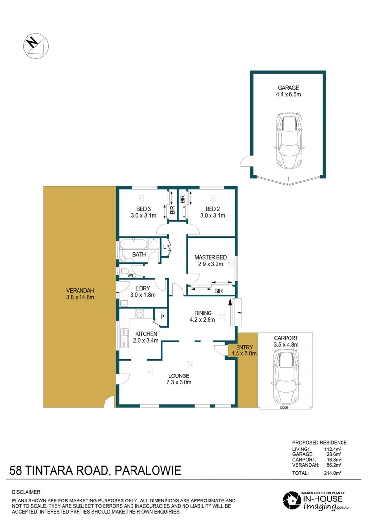 Floorplan of Homely house listing, 58 Tintara Road, Paralowie SA 5108