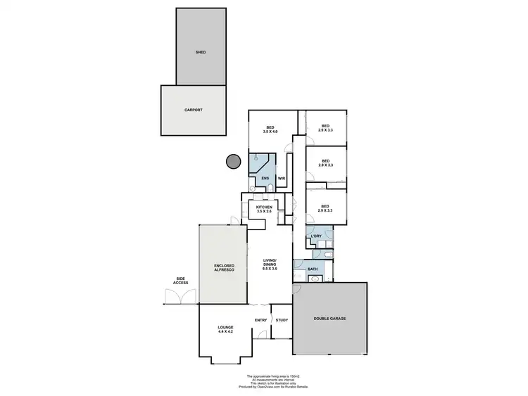 Floorplan of Homely house listing, 7 Stacey Street, Benalla VIC 3672