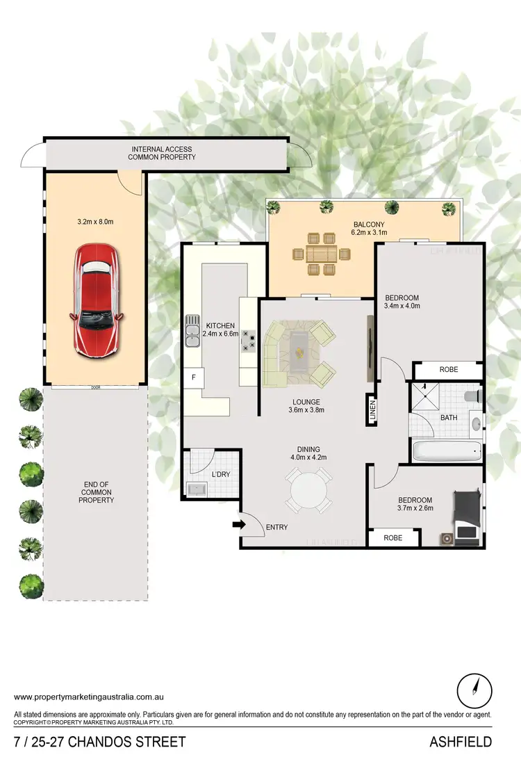 Floorplan of Homely unit listing, 7/25-27 Chandos Street, Ashfield NSW 2131