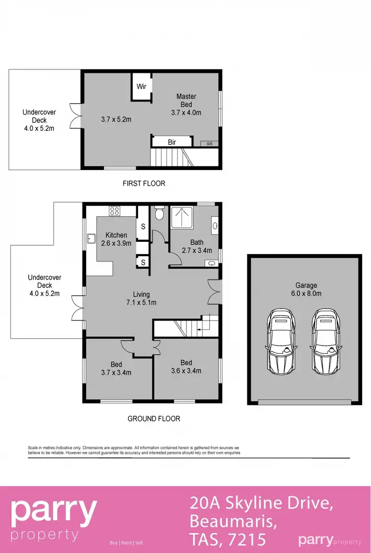 Floorplan of Homely house listing, 20A Skyline Drive, Beaumaris TAS 7215