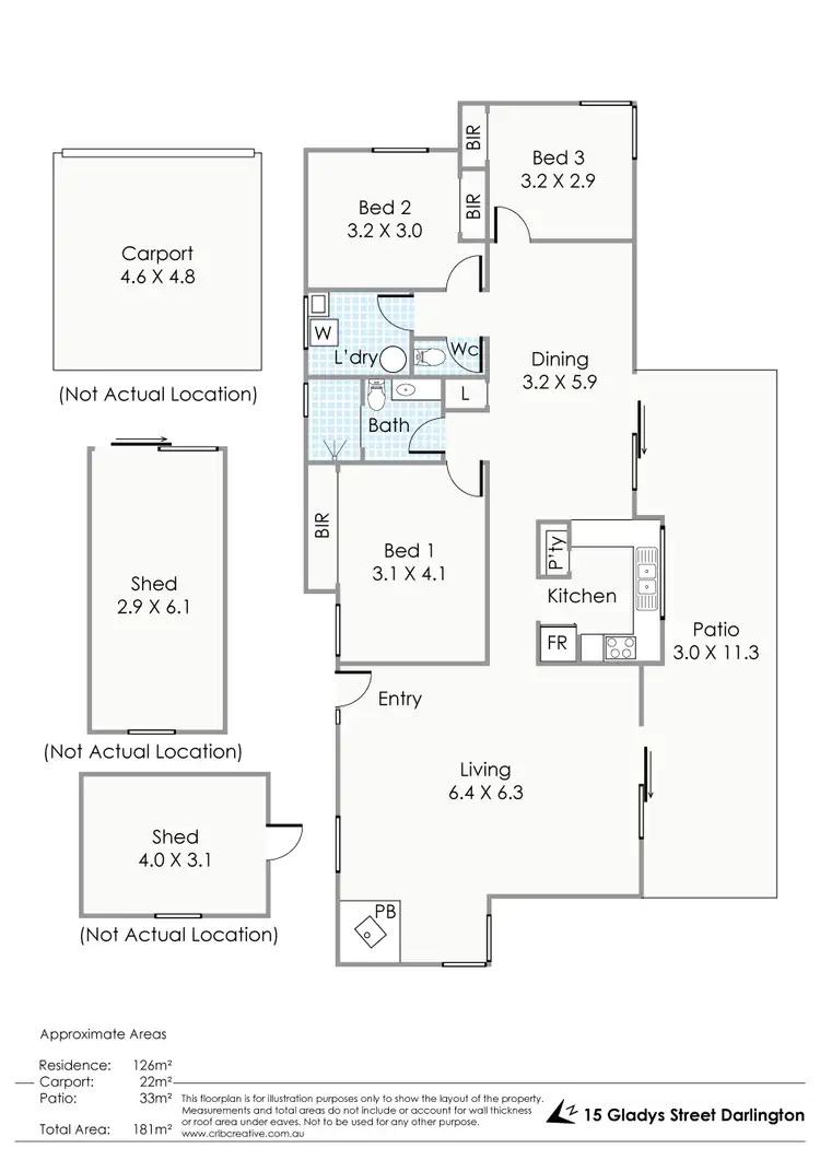 Floorplan of Homely house listing, 15 Gladys Street, Darlington WA 6070