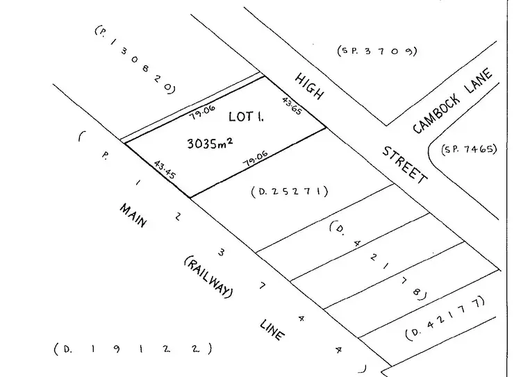 Floorplan of Homely land listing, 39 High Street, Evandale TAS 7212