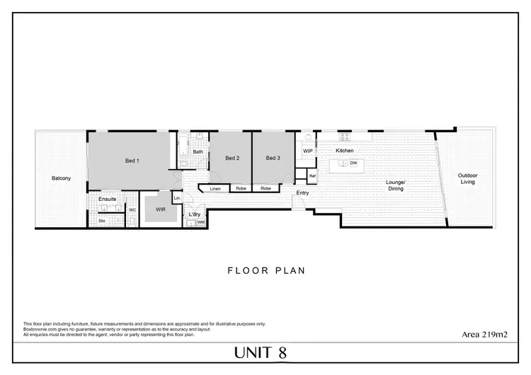 Floorplan of Homely unit listing, 8/7 Colburn Avenue, Victoria Point QLD 4165