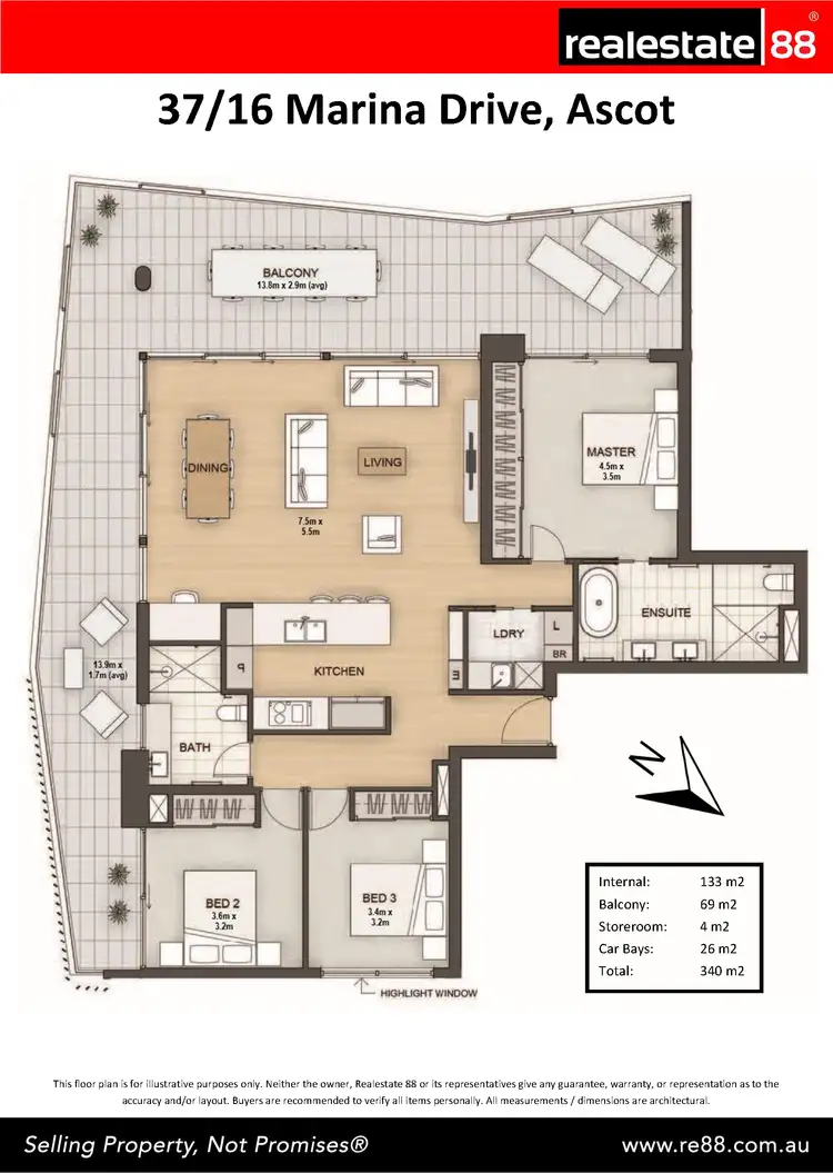 Floorplan of Homely apartment listing, 37/16 Marina Drive, Ascot WA 6104