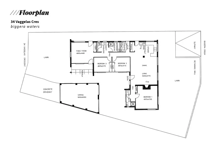 Floorplan of Homely house listing, 34 Vaggelas Crescent, Biggera Waters QLD 4216