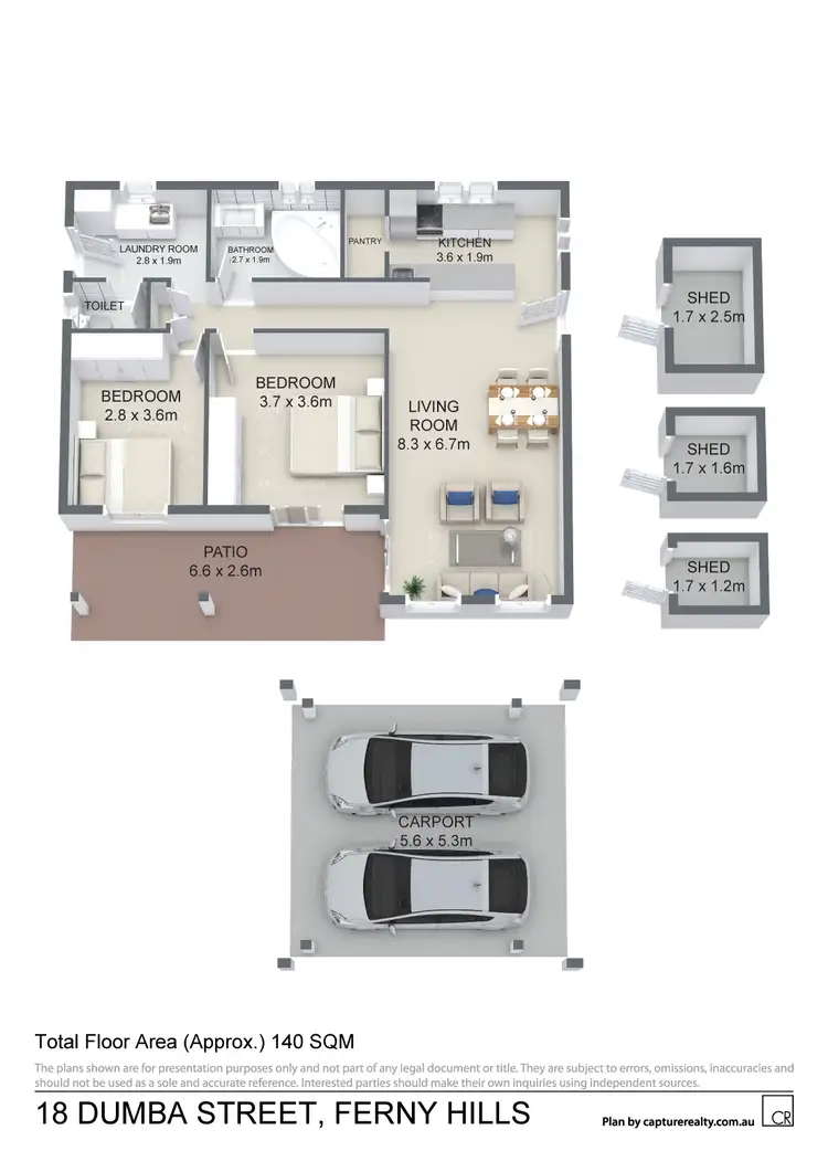 Floorplan of Homely house listing, 18 Dumba Lane, Ferny Hills QLD 4055