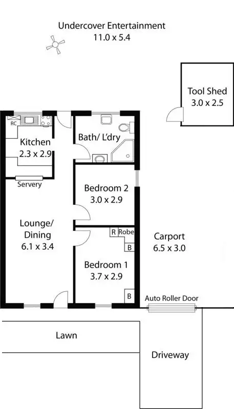Floorplan of Homely unit listing, 9/12 Chapel Street, Campbelltown SA 5074