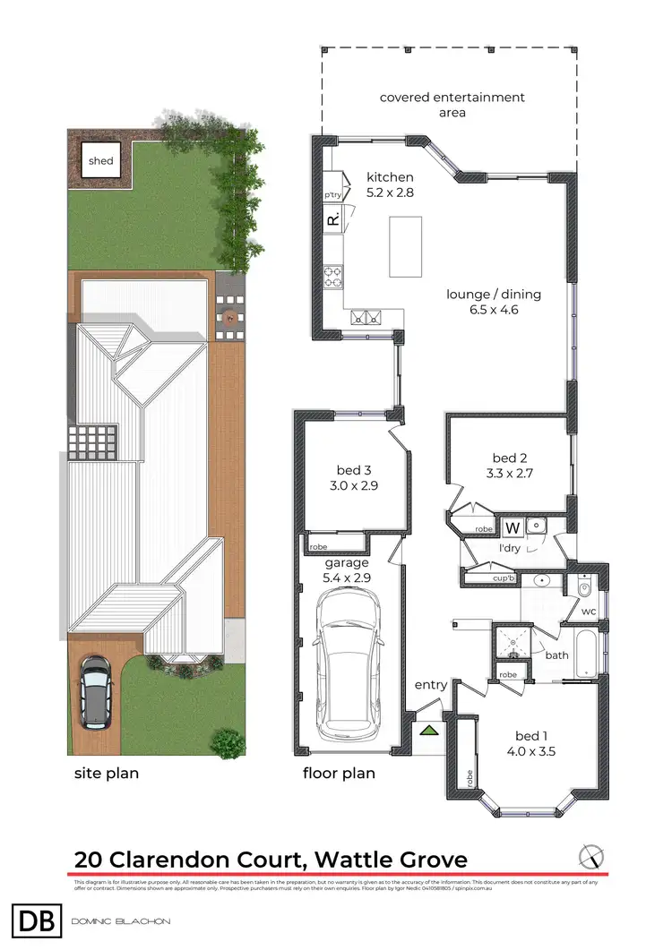 Floorplan of Homely house listing, 20 Clarendon Court, Wattle Grove NSW 2173