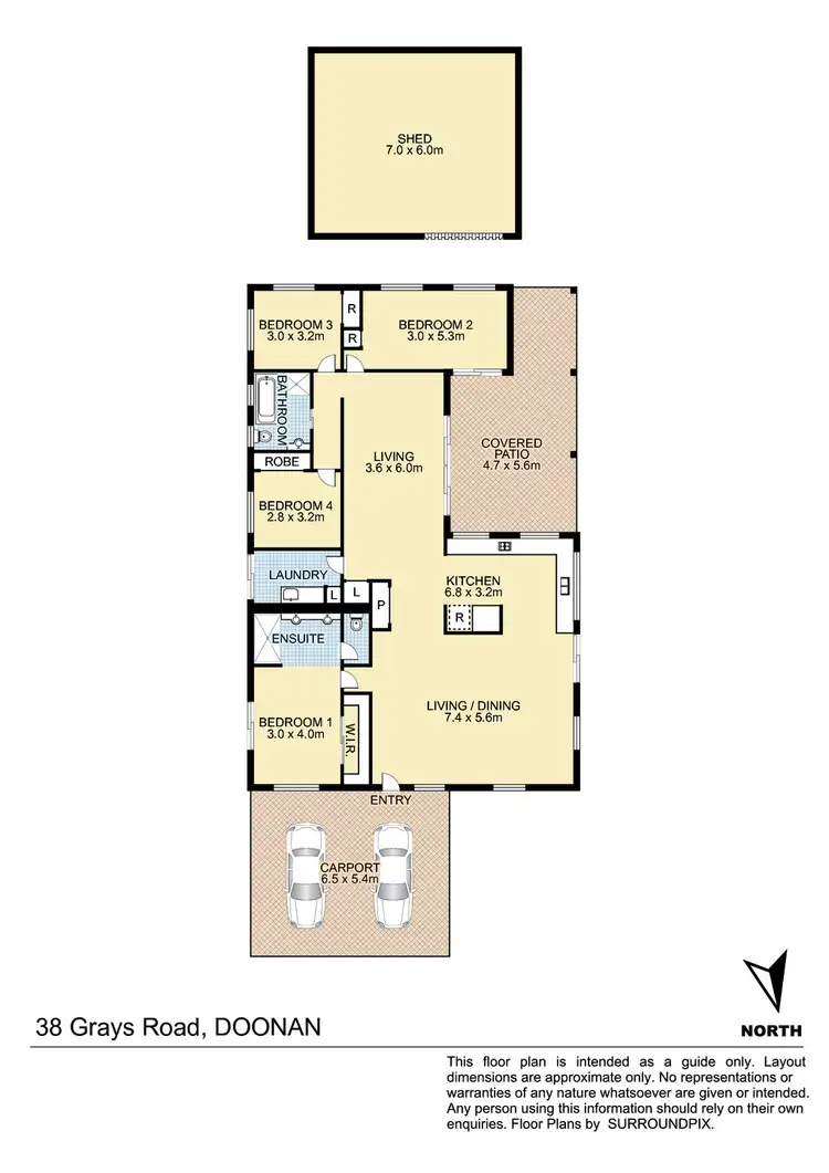 Floorplan of Homely house listing, 38 Grays Road, Doonan QLD 4562